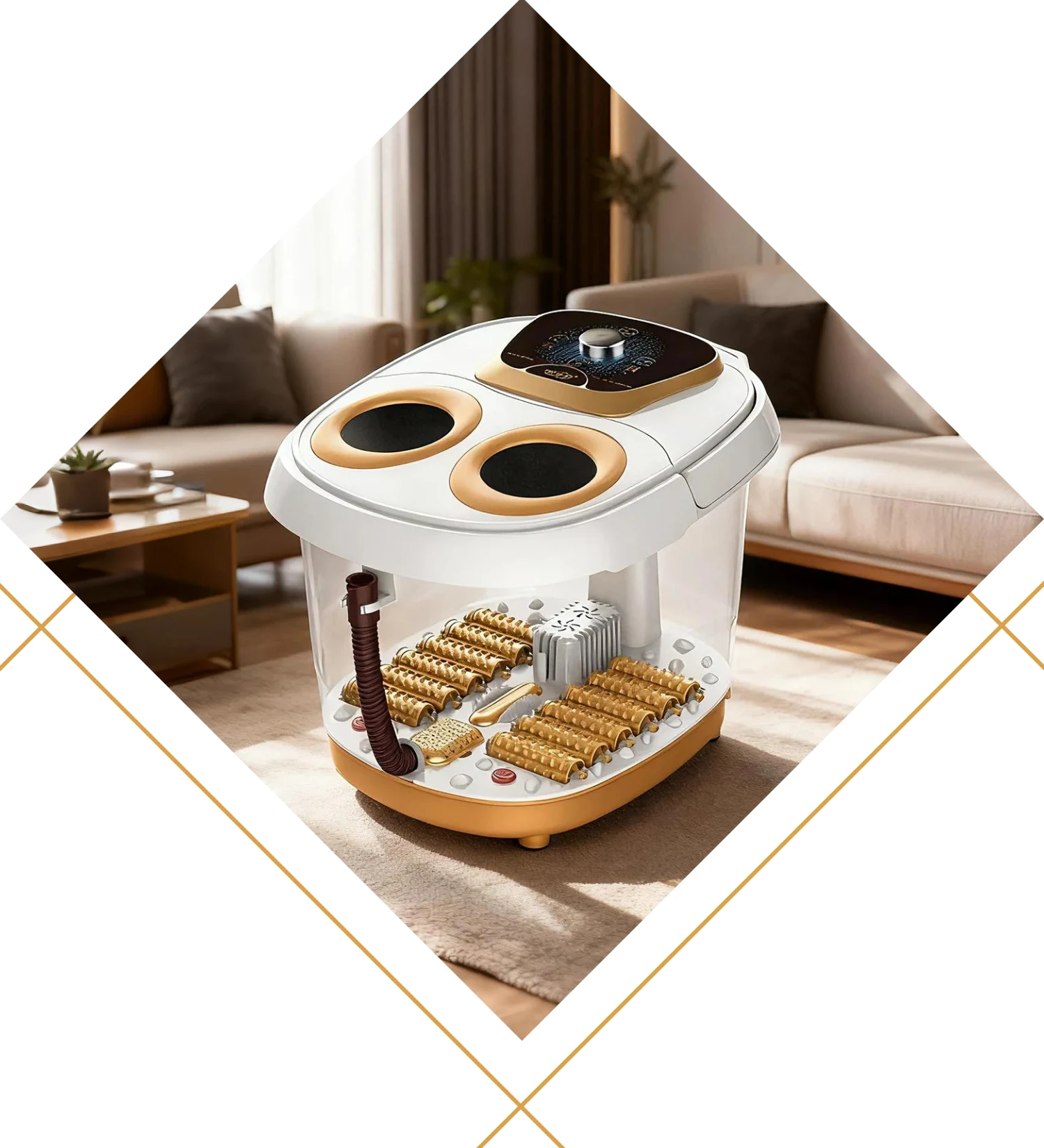 Kúpeľný masážny prístroj na nohy Kúpeľný masážny prístroj na nohy